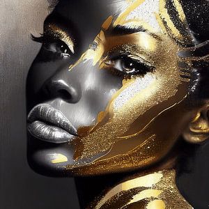 Dame mit Gold
