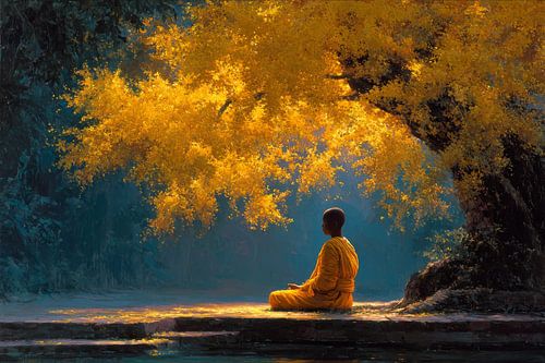 schilderachtig spiritueel leven