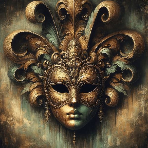 Venetiaans masker van Nicolette Vermeulen