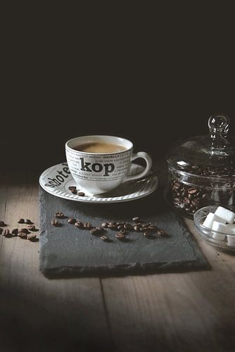 Coffee in low-key