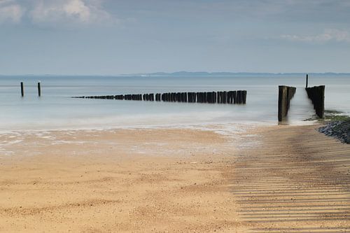 Strekdam in de Westerschelde bij 't Killetje, Groede