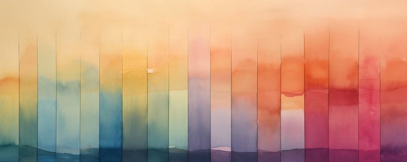 Abstrakt in Aquarell 9199 von Abstraktes Gemälde