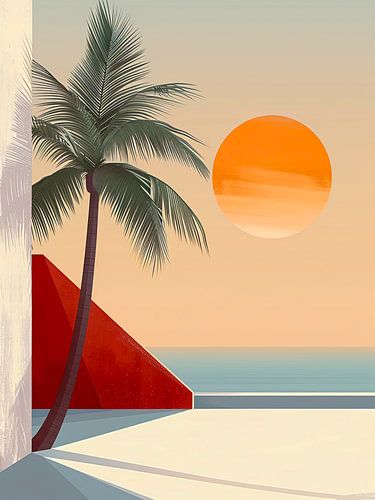 Zonsondergang in Palm Springs