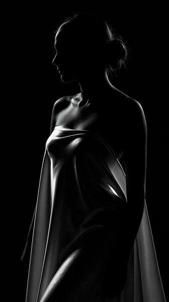 "Whispers in Light – Elegantie in Silhouet" van Retinas images