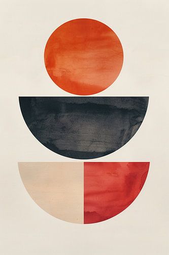 Œuvre d'art minimaliste boho