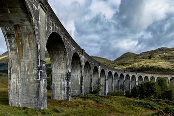Glenfinnan Viaduct, Glencoe, Schotland van Esther Bakker-van Aalderen