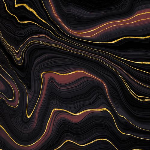 Bourgondisch en goud marmer