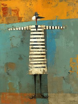 Vogel schilderij | Quirky Avian van ARTEO Schilderijen