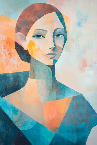 Kühle Farben und geometrische Formen – Porträt von Poster Art Shop