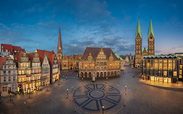 Market square of Bremen, Germany by Michael Abid