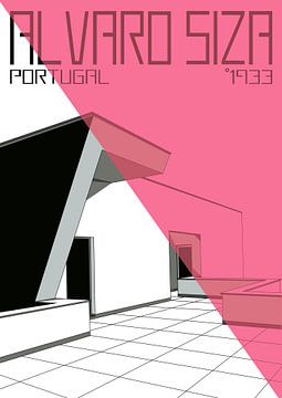 Alvaro Siza 4 - Roze Driehoek van TAAIDesign