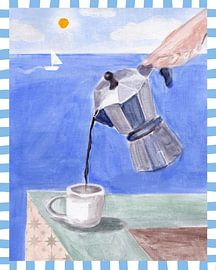Koffieochtend aan de kust van Petra Lizde