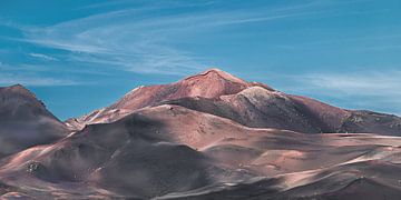 Landschap van het Spaans Canarische eiland Lanzarote, het Timanfaya gebergte van Harrie Muis