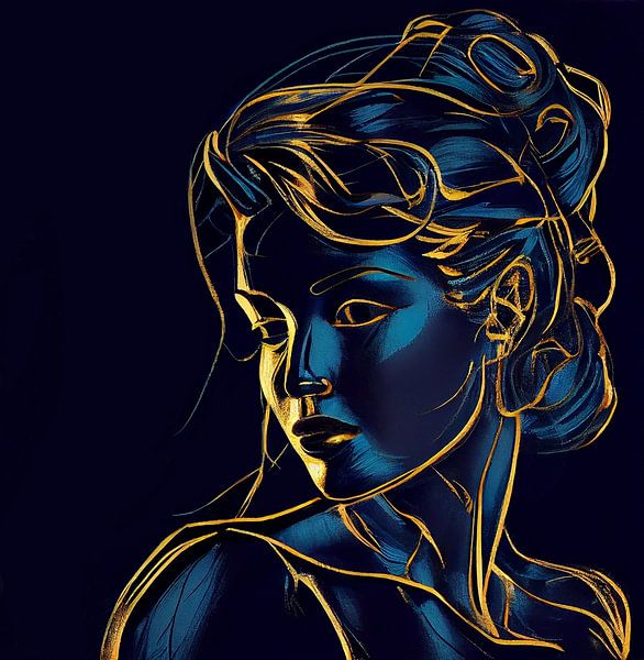 Goldene Linie Frau von Bianca ter Riet