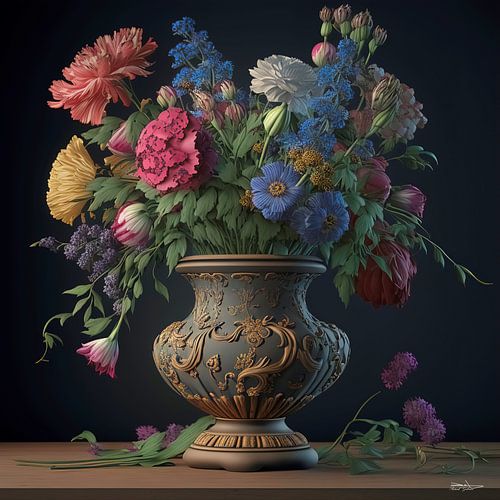 Still life with flowers.