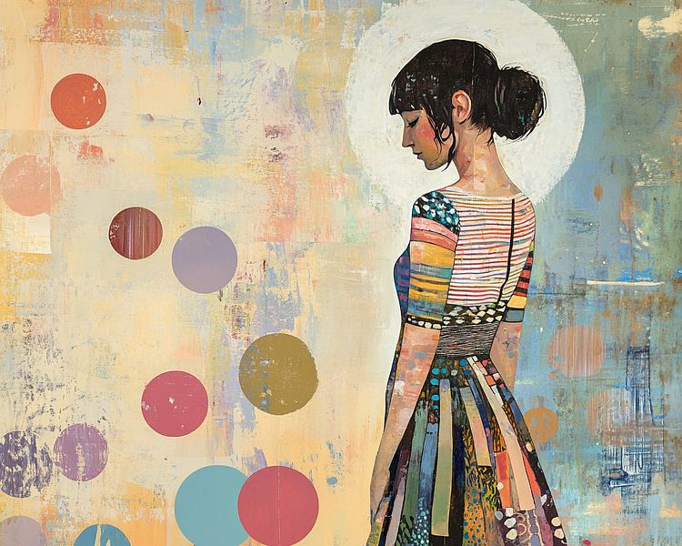 Farbenfrohe Einsamkeit von Blickfänger Gemälde