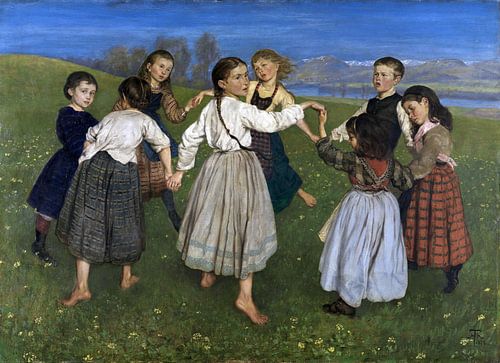 Dansende kinderen,1872