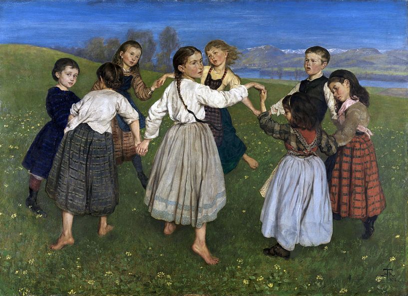 Dancing children,1872 by Atelier Liesjes