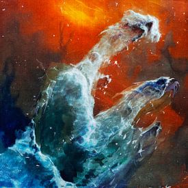 The Pillars of Creation - Webb Telescope by Dirk Wüstenhagen