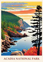 Reisposter Acadia National Park, VS