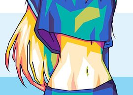 Sexy Body Girls Anime Landscape