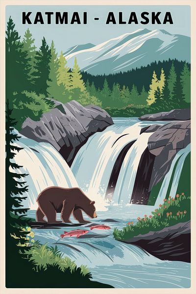 Katmai - Alaska by Poster Art Shop