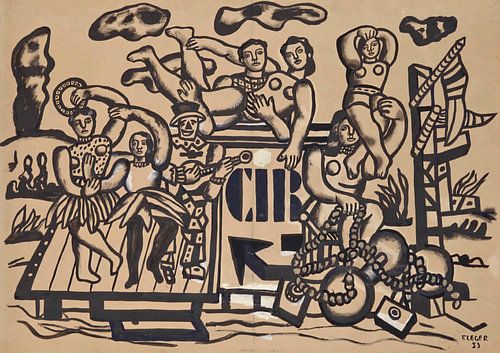 Fernand Léger, étude pour la grande parade sur Atelier Liesjes