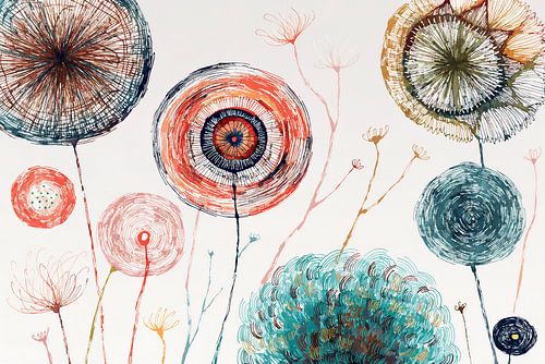Summer Flower Meditation by Mad Dog Art