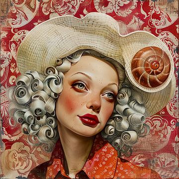 schilderachtige digitale kunst vrouwen van Egon Zitter