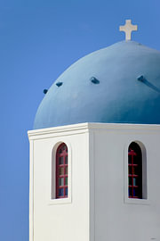 Santorini, Greece: The Little Domed Church