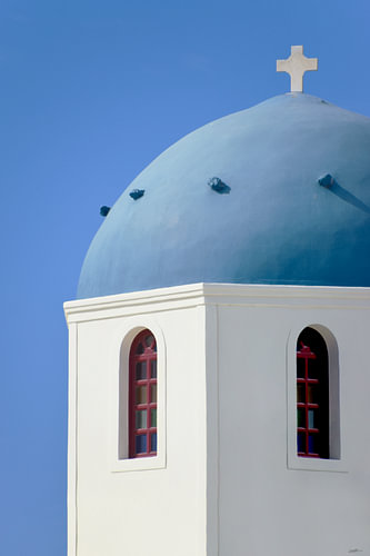 Santorini Griekenland Koepelkerkje