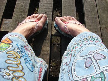 Happy Hippie Feet van Cis Deyl