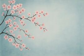 Sakura branch with pastel sky by Imperial Art House