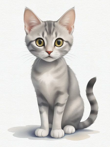 Kitten Toby by Hilde Remerie Photography and digital art