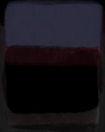 Modern abstract art in muted violet, dark red and black by Dina Dankers