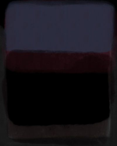 Moderne abstracte kunst in gedempt violet, donkerrood en zwart