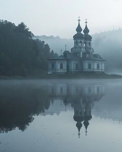 Mystischer Nebel am See