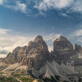 Tre Cime of Drei Zinnen in de Dolomieten Italië van Sjoerd van der Wal Fotografie