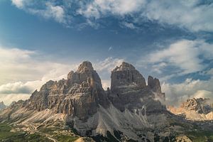 Die Drei Zinnen in den Dolomiten Italien