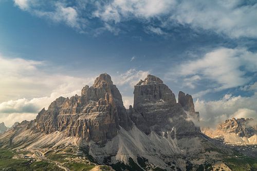 Tre Cime of Drei Zinnen in de Dolomieten Italië van Sjoerd van der Wal Fotografie