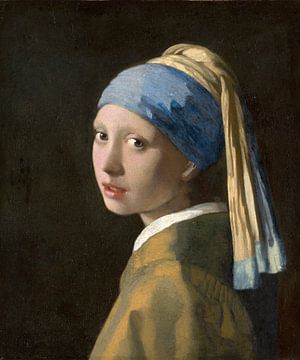 Meisje zonder parel en met de witte airpod (Vermeer) van Gig-Pic by Sander van den Berg