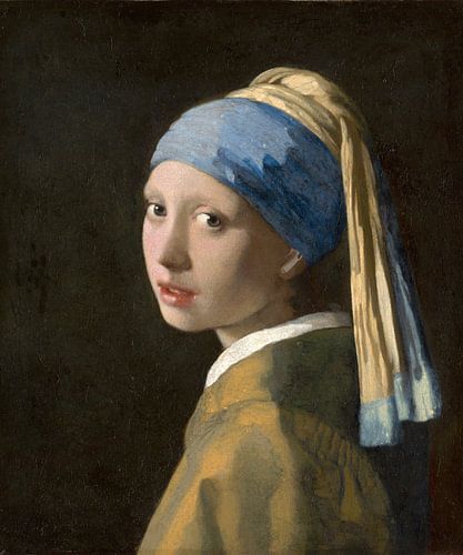 Mädchen ohne Perlenohrring und mit weißer Kopfbedeckung (Vermeer)