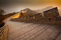 Chinesische Mauer bei Sonnenuntergang von Chris Stenger Miniaturansicht