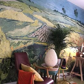 Klantfoto: De vlakte van Auvers, Vincent van Gogh, als behang
