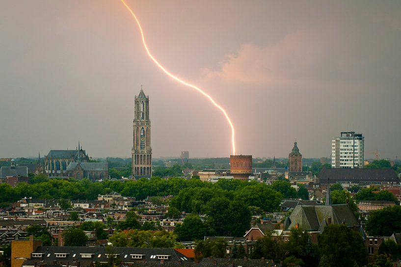 Bliksemschicht boven Utrecht. par Ramon Mosterd