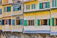 Maisons sur Ponte Vecchio, Florence, Italie