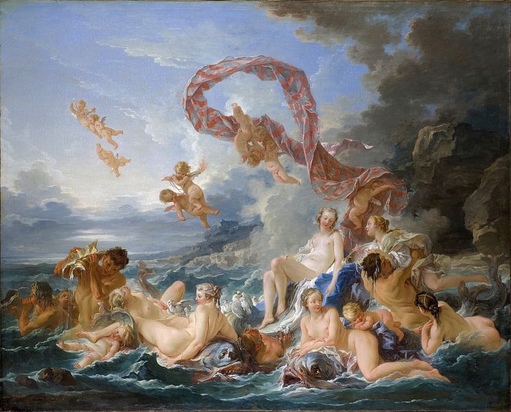 François Boucher - The Triumph of Venus van 1000 Schilderijen