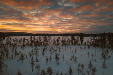 Finland sunset van Andy Troy