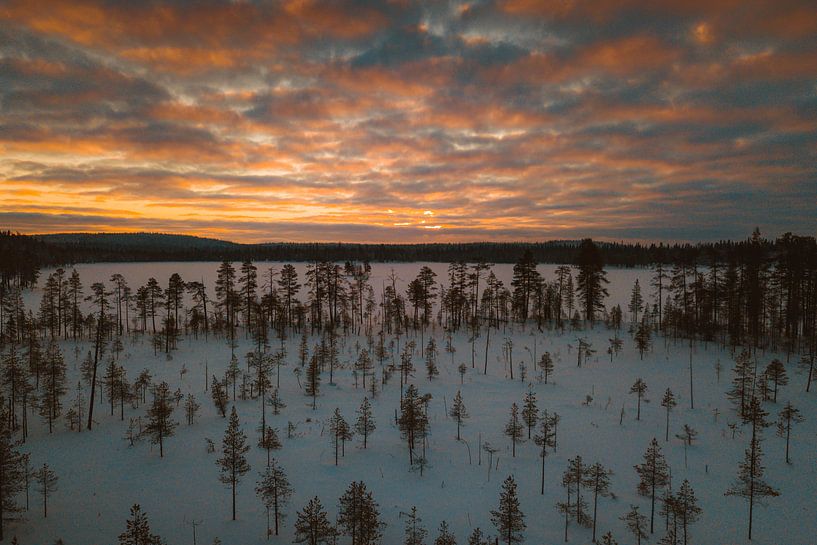 Coucher de soleil en Finlande par Andy Troy