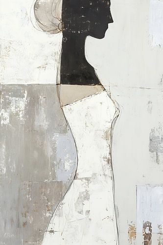 Vrouw Silhouet | Grace in Monochrome